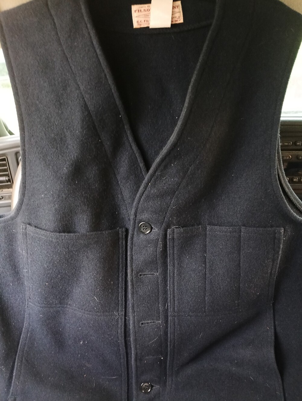 CC Filson Mackinaw Wool Vest Vintage Mens Size 42